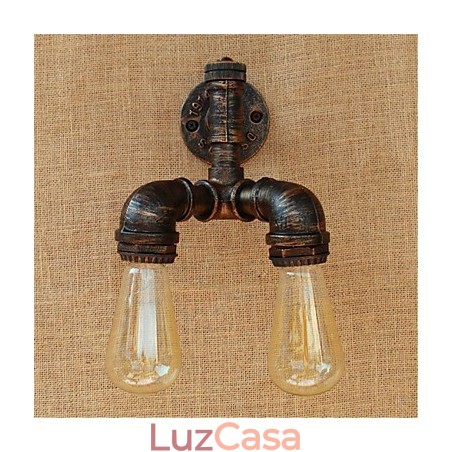 Pintura rústica de chalé para arandelas de parede com luz ambiente Pintura rústica de chalé para arandelas de parede com luz ambiente