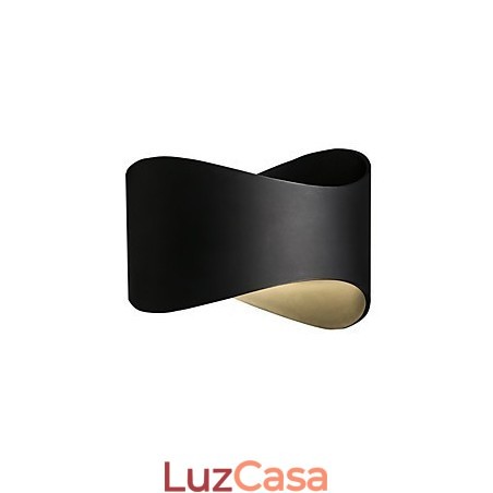 Acabamento em óxido preto contemporâneo moderno para arandelas de parede estilo mini com luz ambiente