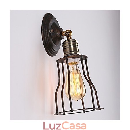 Luminárias de parede de metal estilo industrial retrô para restaurante, café, mini arandelas de parede Luminárias de parede de metal estilo industrial retrô para restaurante, café, mini arandelas de parede