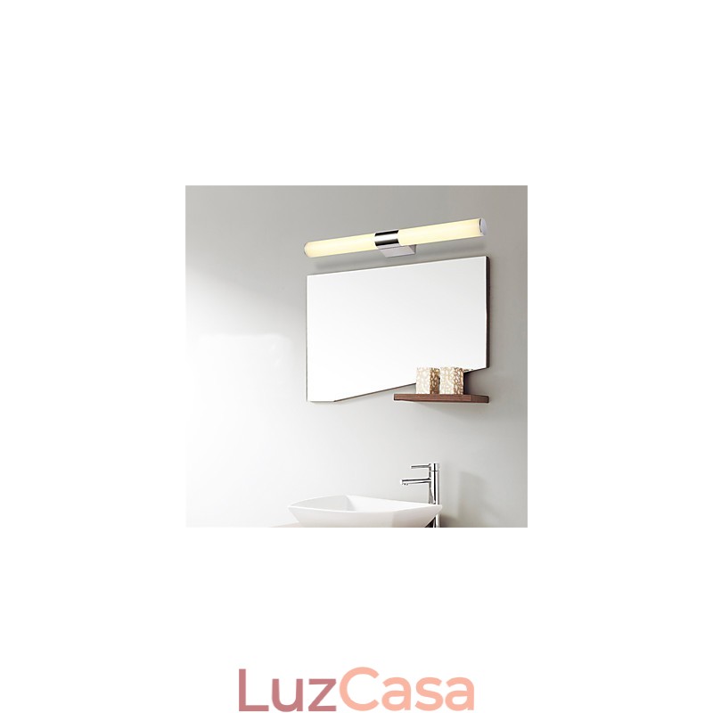 Lâmpada de espelho de alta qualidade Luzes de banheiro 85 265V Luzes de parede de aço inoxidável e acrílico Iluminação de maquiagem