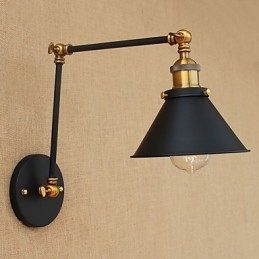 Luminária de parede industrial vintage de latão, luminária de parede, iluminação doméstica, decoração interna, luminária de parede