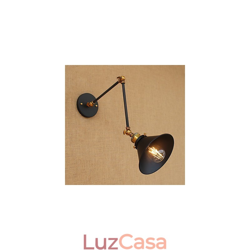 Luminária de parede industrial vintage de latão, luminária de parede, iluminação doméstica, decoração interna, luminária de parede