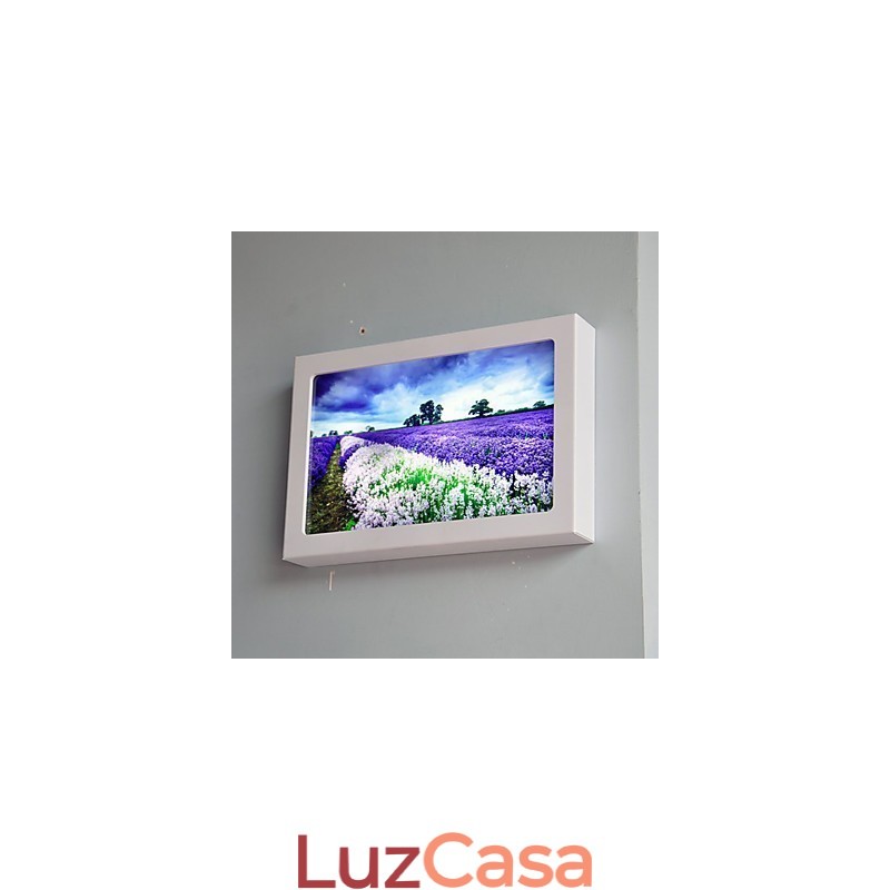 Pintura moderna contemporânea integrada, recurso de pintura contemporânea para arandelas de parede com luz ambiente