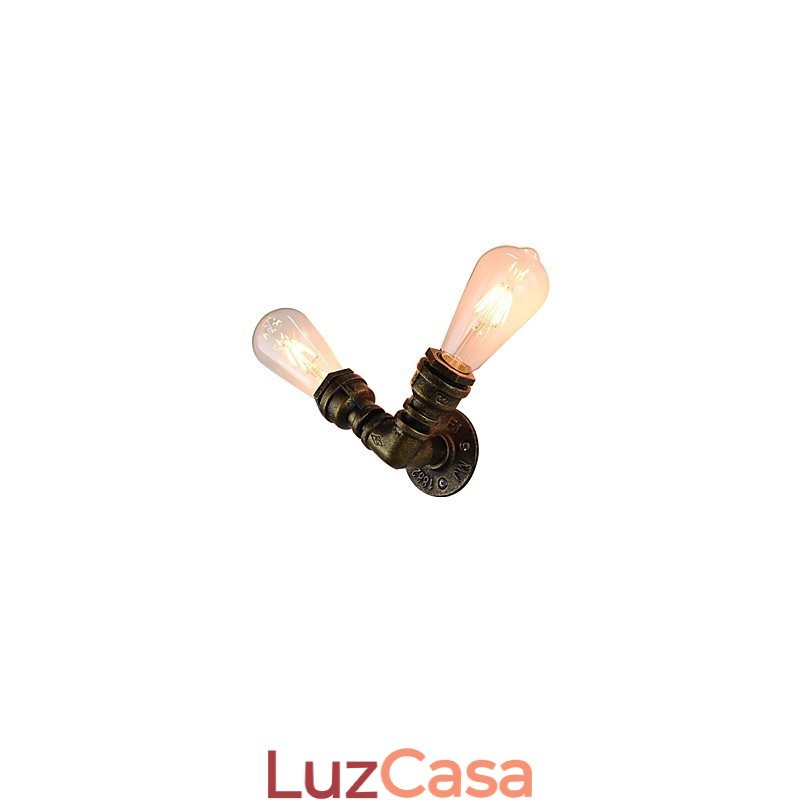 Luminária de parede Arandelas de parede Luminária de parede de ferro Lâmpada de parede sabre de luz preta muda na parede