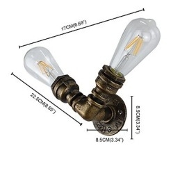 Luminária de parede Arandelas de parede Luminária de parede de ferro Lâmpada de parede sabre de luz preta muda na parede