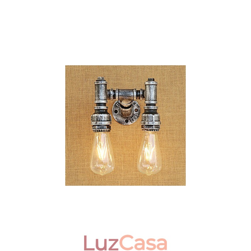 Pintura retrô country para apliques de parede com luz ambiente e braço oscilante