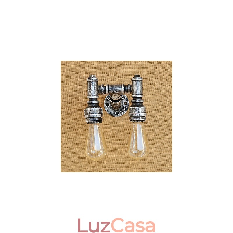 Pintura retrô country para apliques de parede com luz ambiente e braço oscilante
