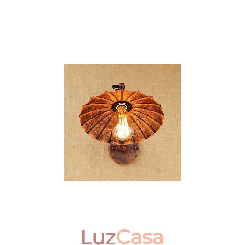 Pintura rústica estilo chalé country retrô para balanço com braço oscilante estilo mini e luz ambiente