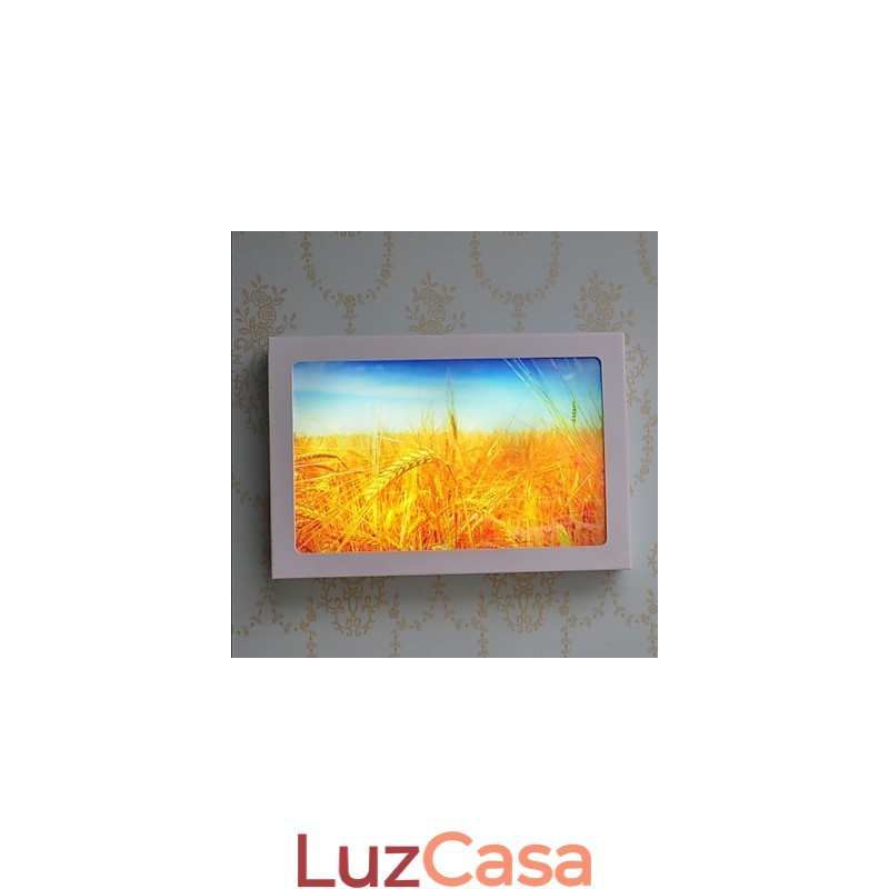 Pintura moderna contemporânea integrada, recurso de pintura contemporânea para arandelas de parede com luz ambiente