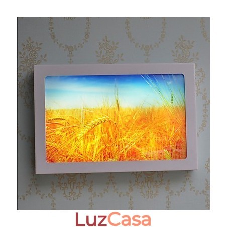Pintura moderna contemporânea integrada, recurso de pintura contemporânea para arandelas de parede com luz ambiente Pintura moderna contemporânea integrada, recurso de pintura contemporânea para arandelas de parede com luz ambiente