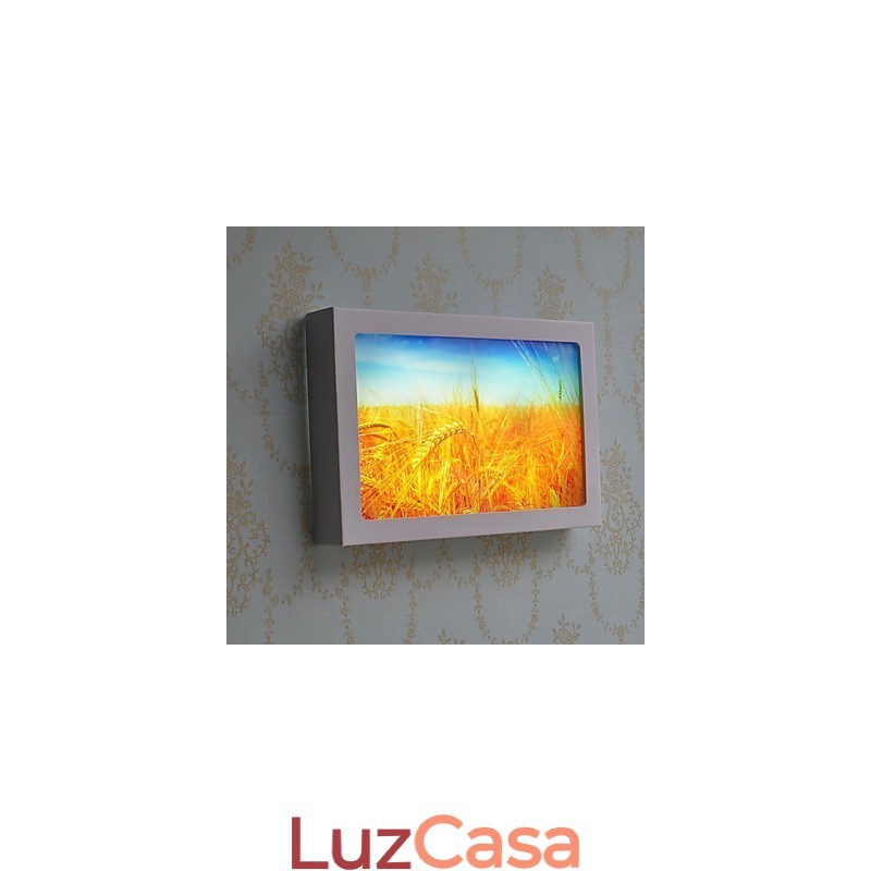 Pintura moderna contemporânea integrada, recurso de pintura contemporânea para arandelas de parede com luz ambiente