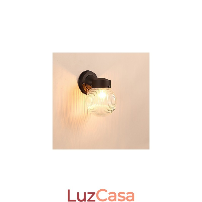 Acabamento em óxido preto contemporâneo moderno para arandelas de parede estilo mini com luz ambiente