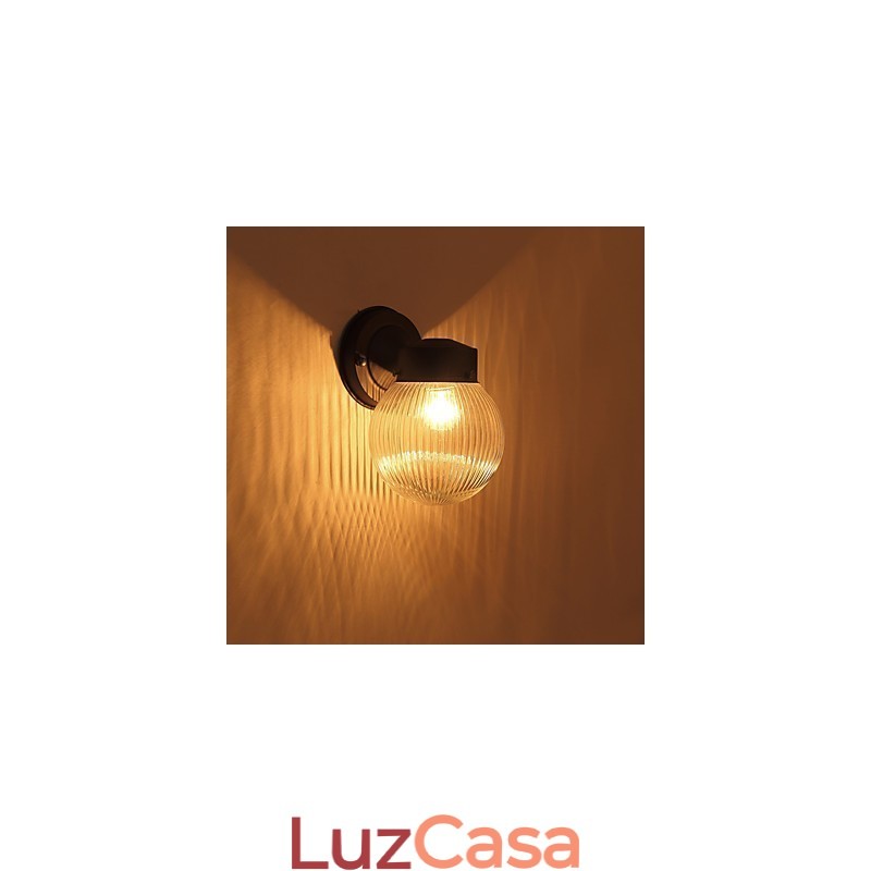 Acabamento em óxido preto contemporâneo moderno para arandelas de parede estilo mini com luz ambiente