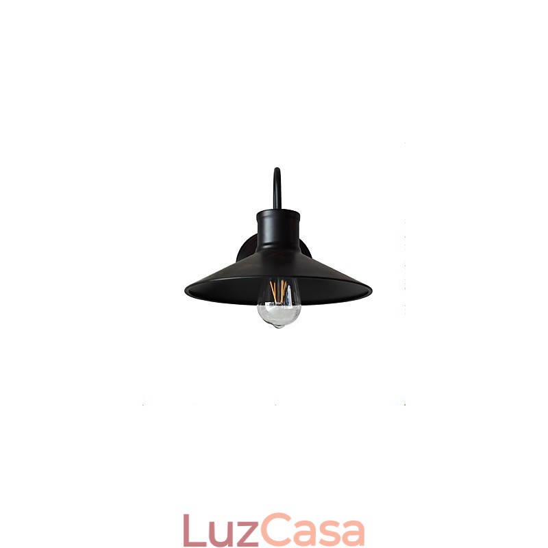 Luminária de parede Arandelas de parede Luminária de parede de ferro Lâmpada de parede sabre de luz preta muda na parede