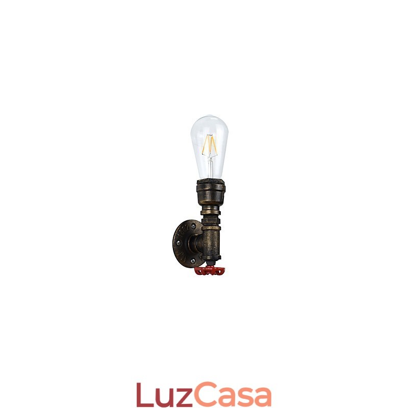 Arandelas de parede rústicas tradicionais clássicas de latão antigo para iluminação ambiente