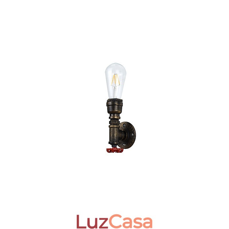 Arandelas de parede rústicas tradicionais clássicas de latão antigo para iluminação ambiente