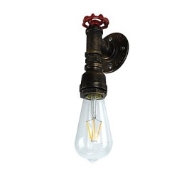 Arandelas de parede rústicas tradicionais clássicas de latão antigo para iluminação ambiente