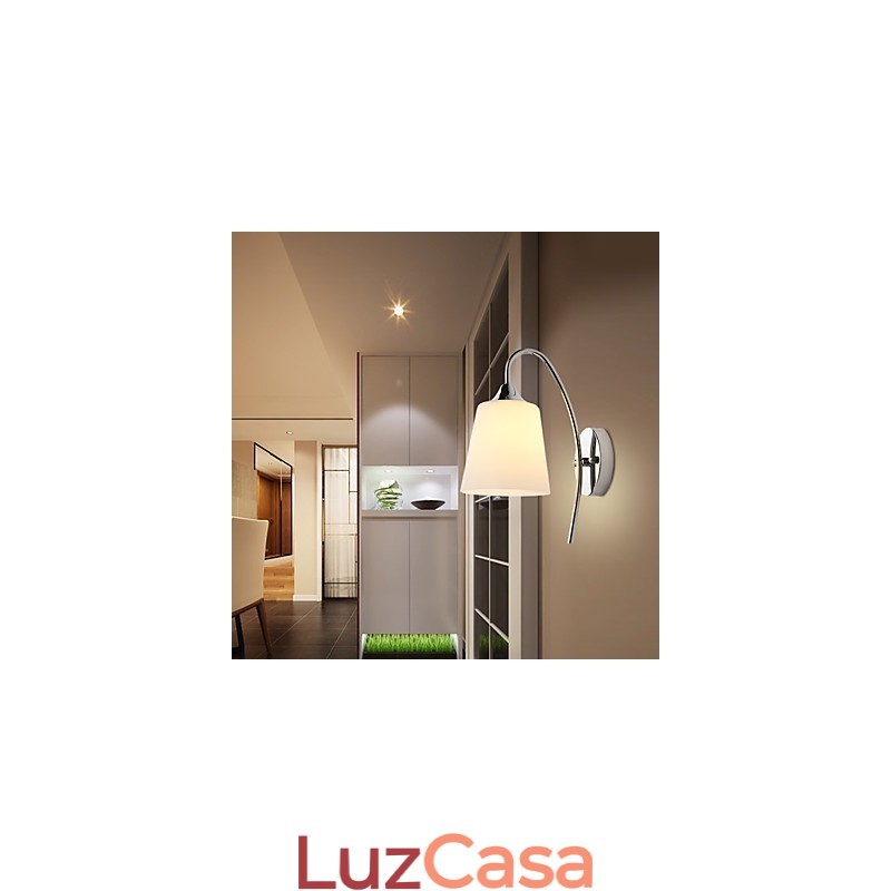 Luminária de parede moderna contemporânea galvanizada para iluminação ambiente