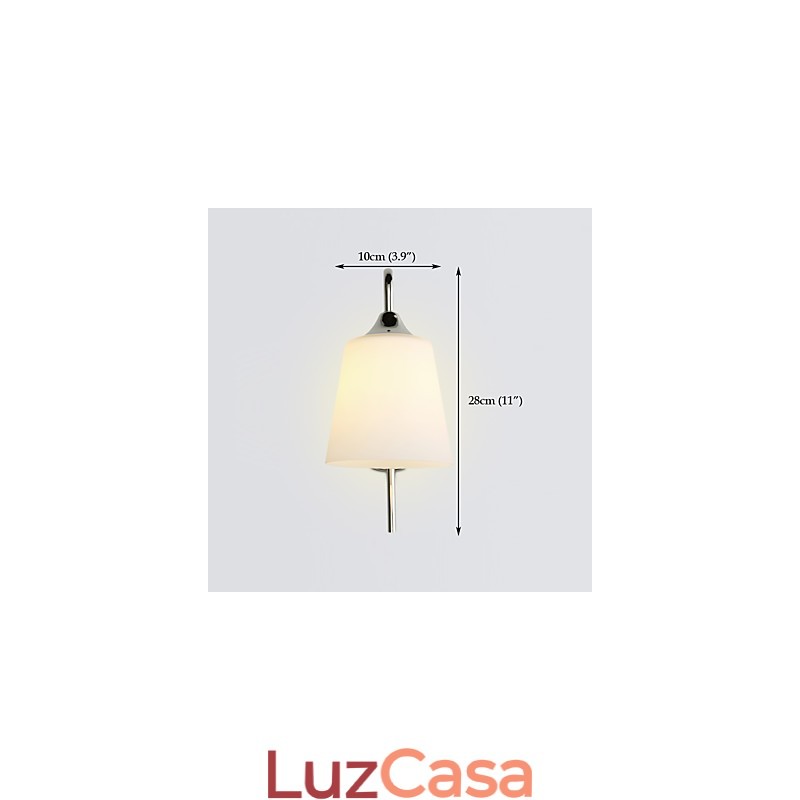 Luminária de parede moderna contemporânea galvanizada para iluminação ambiente
