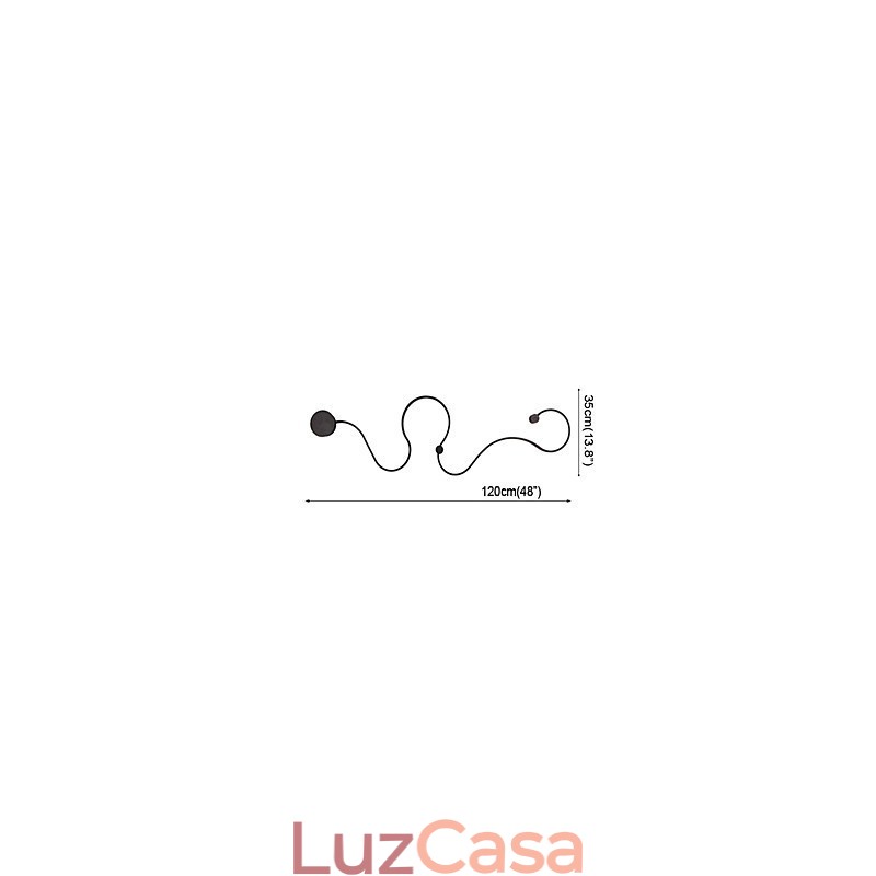 Apliques de parede Moderno Contemporâneo Pintura Característica Alumínio Luz de parede para Quarto Escada Sala de estar Lâmpada