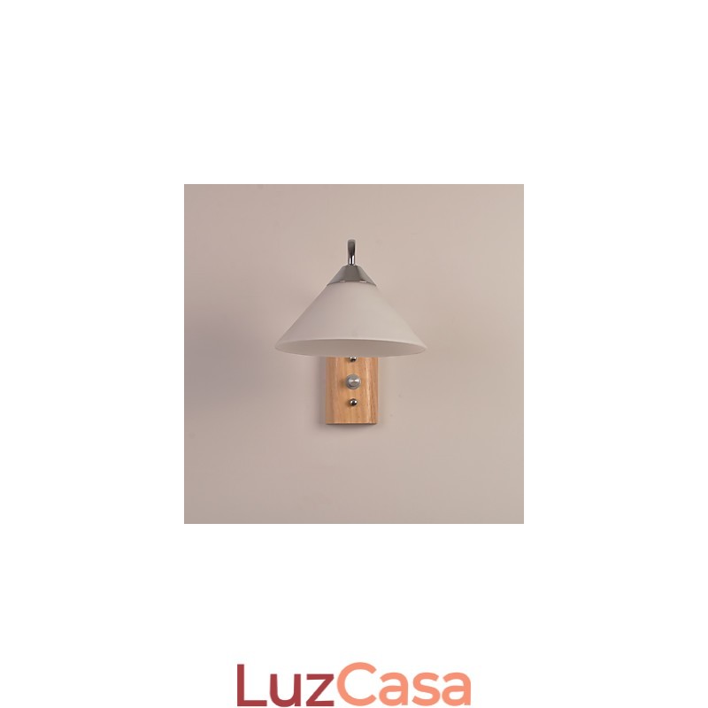 Luminária de parede simples, abajur de mesa de cabeceira com cúpula de vidro e madeira maciça para quarto, cômoda, sala de estar, quarto de bebê, dormitório universitário, mesa de centro, estantes de livros
