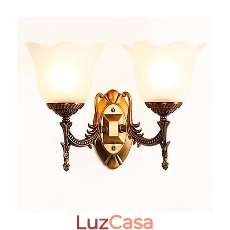 Luminárias de parede estilo europeu ou americano, modernas e contemporâneas, galvanizadas, para proteção dos olhos Luminárias de parede estilo europeu ou americano, modernas e contemporâneas, galvanizadas, para proteção dos olhos