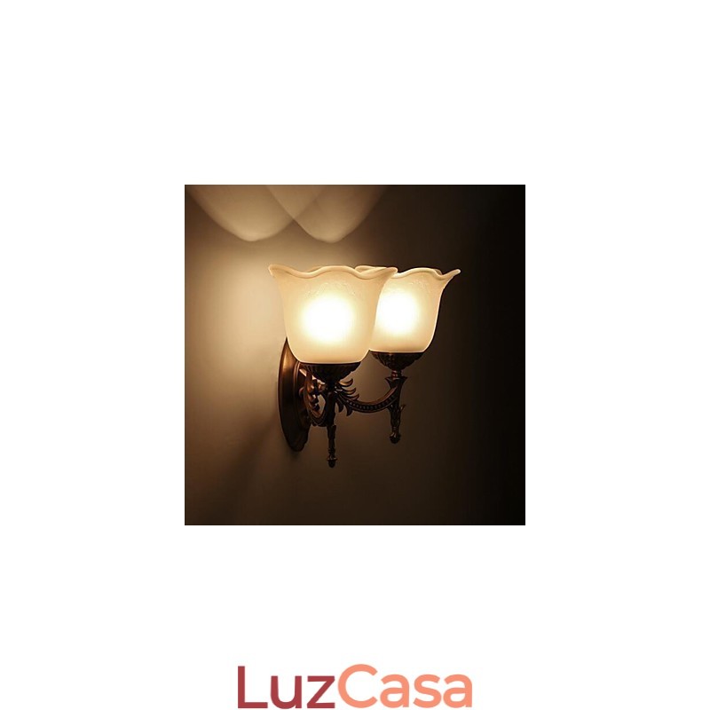 Luminárias de parede estilo europeu ou americano, modernas e contemporâneas, galvanizadas, para proteção dos olhos