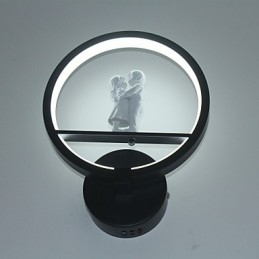 Luminária de parede moderna minimalista para sala de estar decorativa de alumínio para corredor, varanda, quarto, luminária de cabeceira