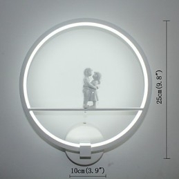 Luminária de parede moderna minimalista para sala de estar decorativa de alumínio para corredor, varanda, quarto, luminária de cabeceira