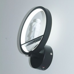 Luminária de parede moderna minimalista para sala de estar decorativa de alumínio para corredor, varanda, quarto, luminária de cabeceira
