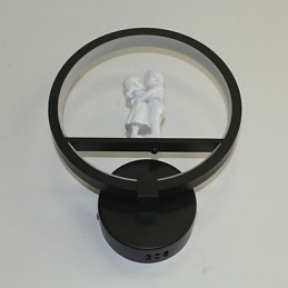 Luminária de parede moderna minimalista para sala de estar decorativa de alumínio para corredor, varanda, quarto, luminária de cabeceira