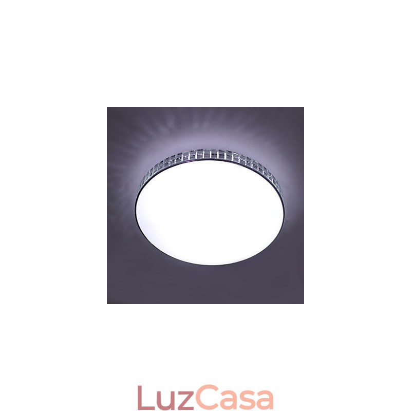 Luminária de teto moderna embutida em acrílico com pintura em metal 90 265V