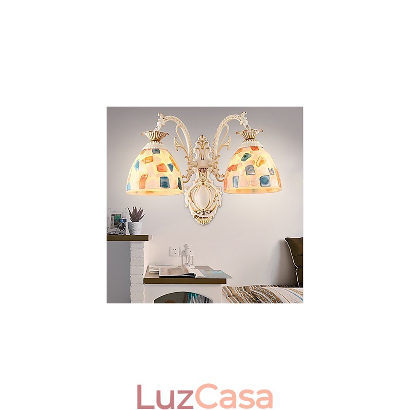 Pintura rústica de chalé para arandelas de parede downlight