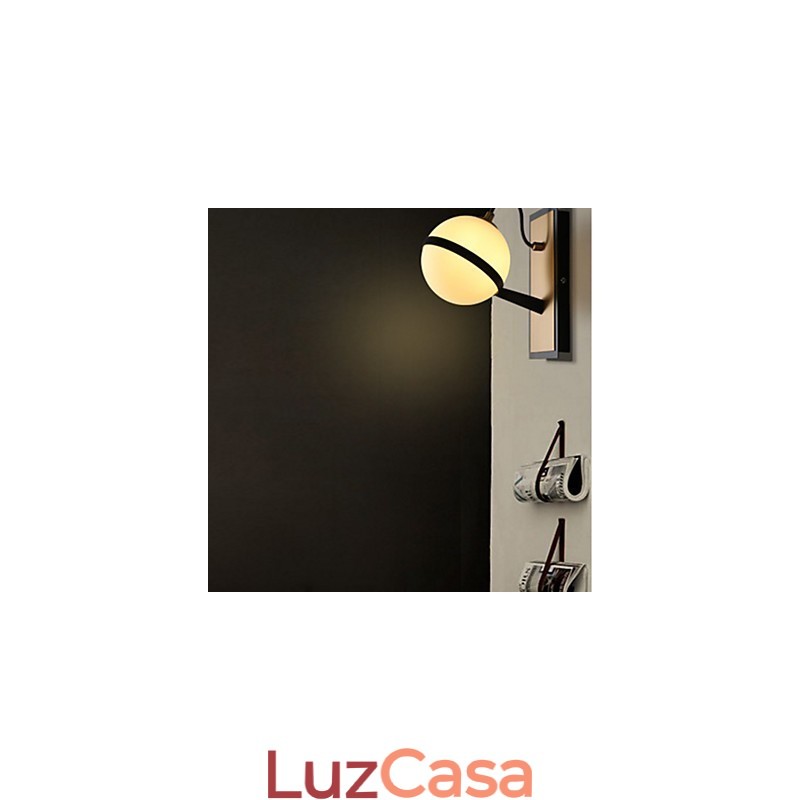 Recurso contemporâneo moderno para arandelas de parede com luz ambiente