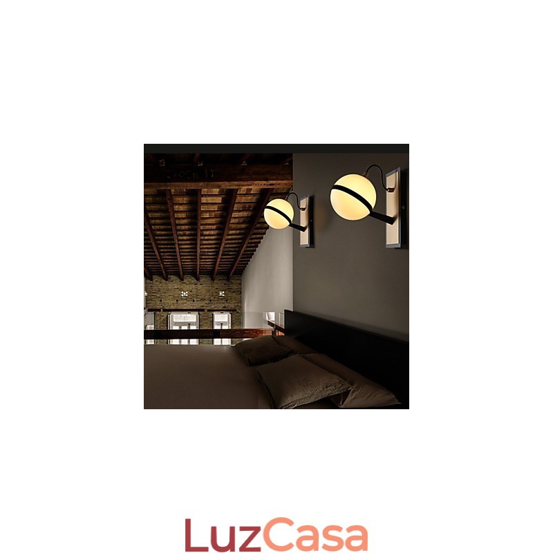Recurso contemporâneo moderno para arandelas de parede com luz ambiente