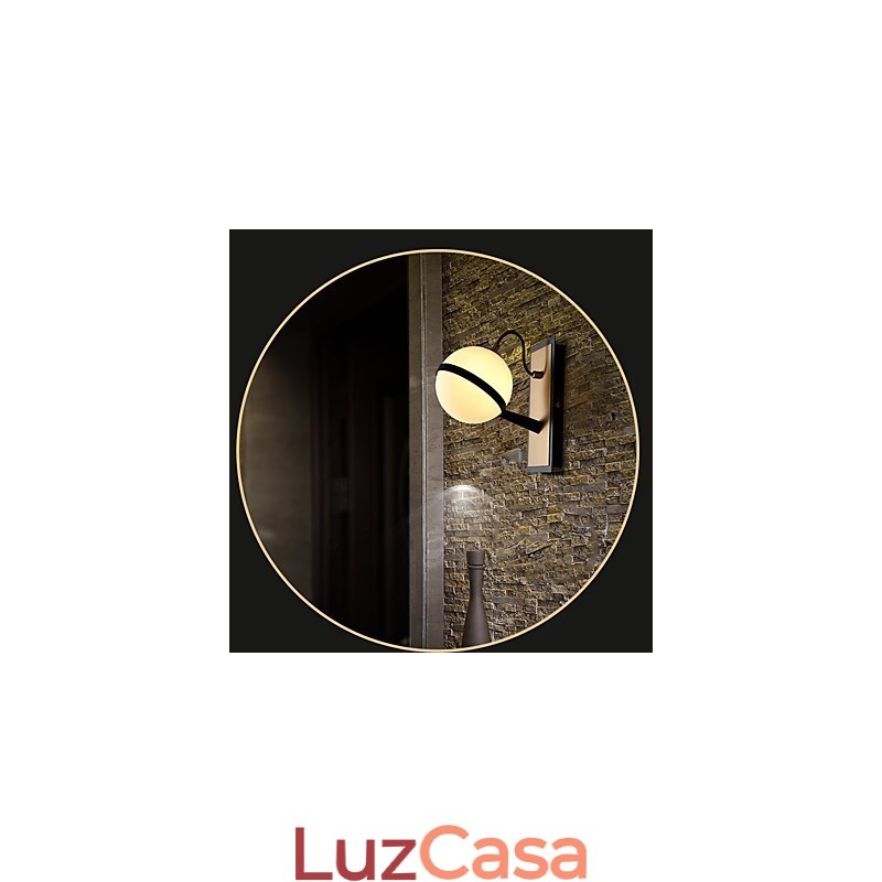 Recurso contemporâneo moderno para arandelas de parede com luz ambiente