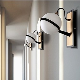 Recurso contemporâneo moderno para arandelas de parede com luz ambiente