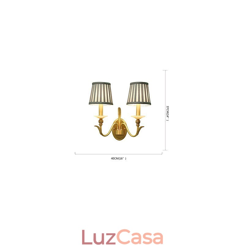 Simples Country Tradicional Clássico Latão Recurso para Mini Estilo Uplight Wall Sconces Luz de Parede
