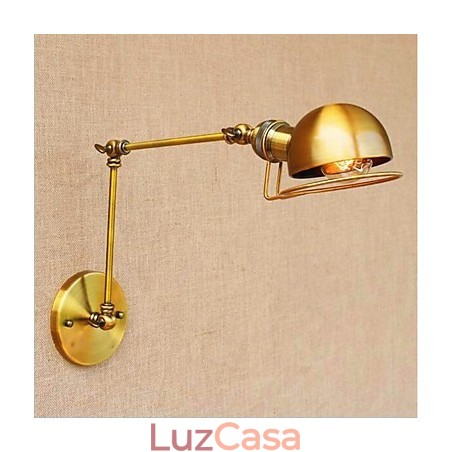 Pintura Vintage Country Recurso para Mini Estilo Braço oscilante Proteção para os olhos Luz ambiente Braço oscilante Luzes de parede