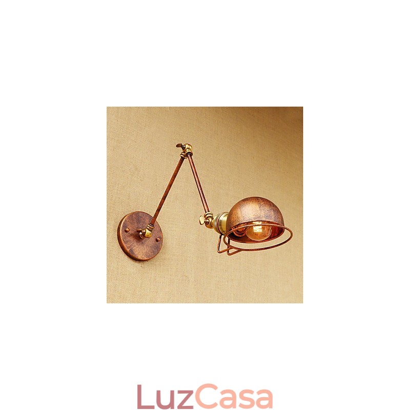 Pintura Vintage Country Recurso para Mini Estilo Braço oscilante Proteção para os olhos Luz ambiente Braço oscilante Luzes de parede