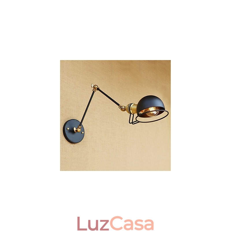 Pintura Vintage Country Recurso para Mini Estilo Braço oscilante Proteção para os olhos Luz ambiente Braço oscilante Luzes de parede