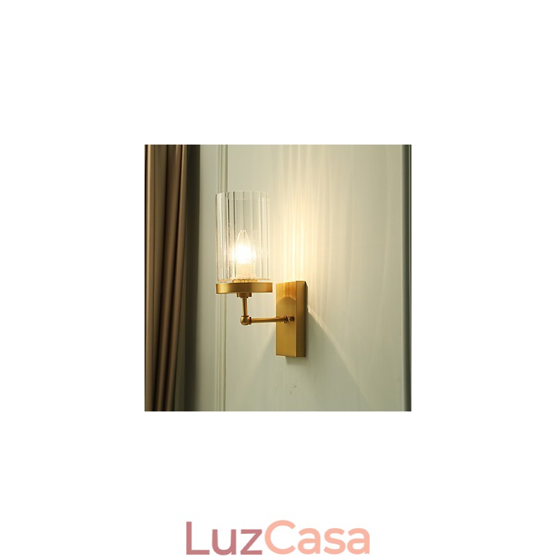 Recurso de latão country clássico tradicional para arandelas de parede estilo mini uplight