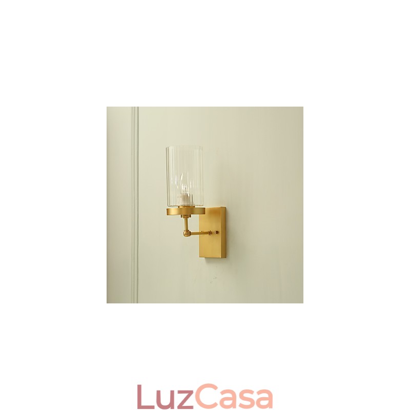 Recurso de latão country clássico tradicional para arandelas de parede estilo mini uplight