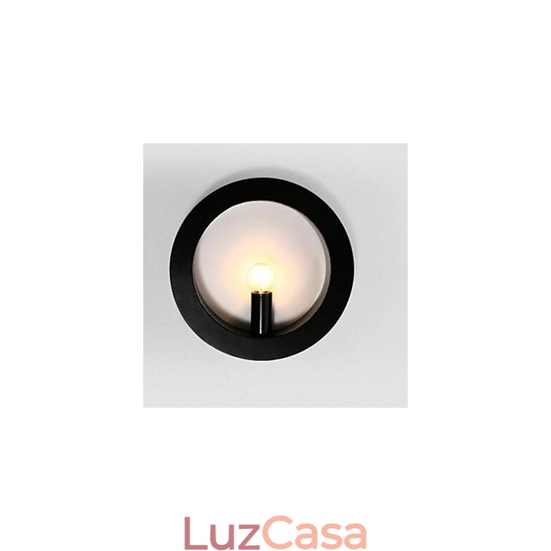Nova luminária de parede de arte em ferro atacado redonda sala de estar sofá fundo luminária de parede