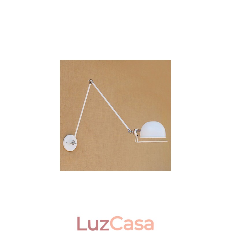 Pintura country vintage simples para arandelas de parede com proteção ocular e braço oscilante estilo mini