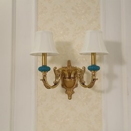 Simples Country Tradicional Clássico Latão Recurso para Mini Estilo Uplight Wall Sconces Luz de Parede