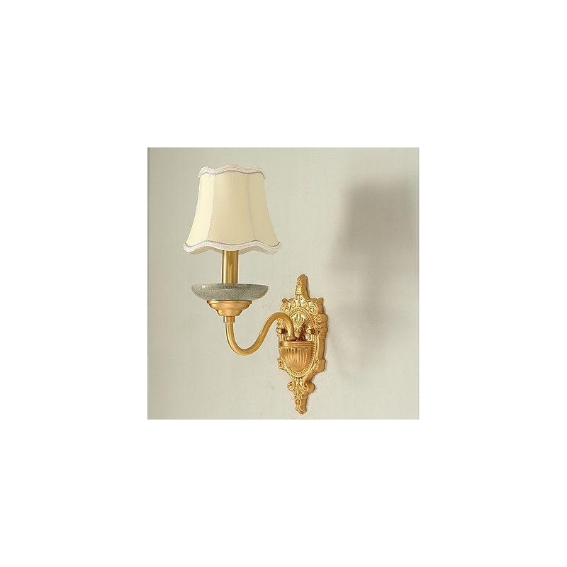 Simples Country Tradicional Clássico Latão Recurso para Mini Estilo Uplight Wall Sconces Luz de Parede