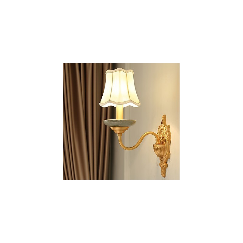 Simples Country Tradicional Clássico Latão Recurso para Mini Estilo Uplight Wall Sconces Luz de Parede