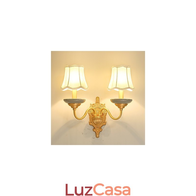 Simples Country Tradicional Clássico Latão Característica para Mini Estilo Uplight Wall Sconces Wall Light Pu
