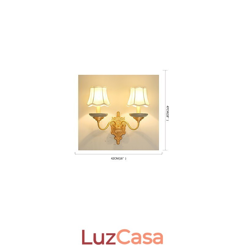 Simples Country Tradicional Clássico Latão Característica para Mini Estilo Uplight Wall Sconces Wall Light Pu